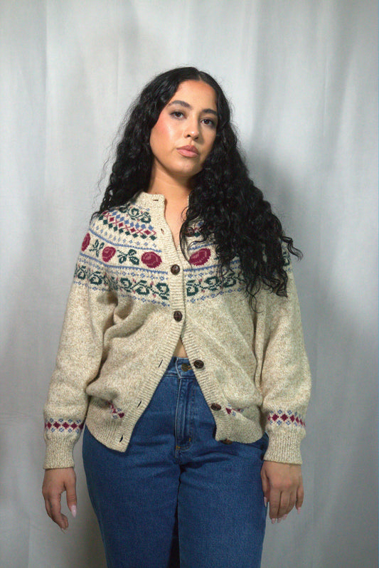 Vintage Northern Sweater/ Cardigan 80'/90'S