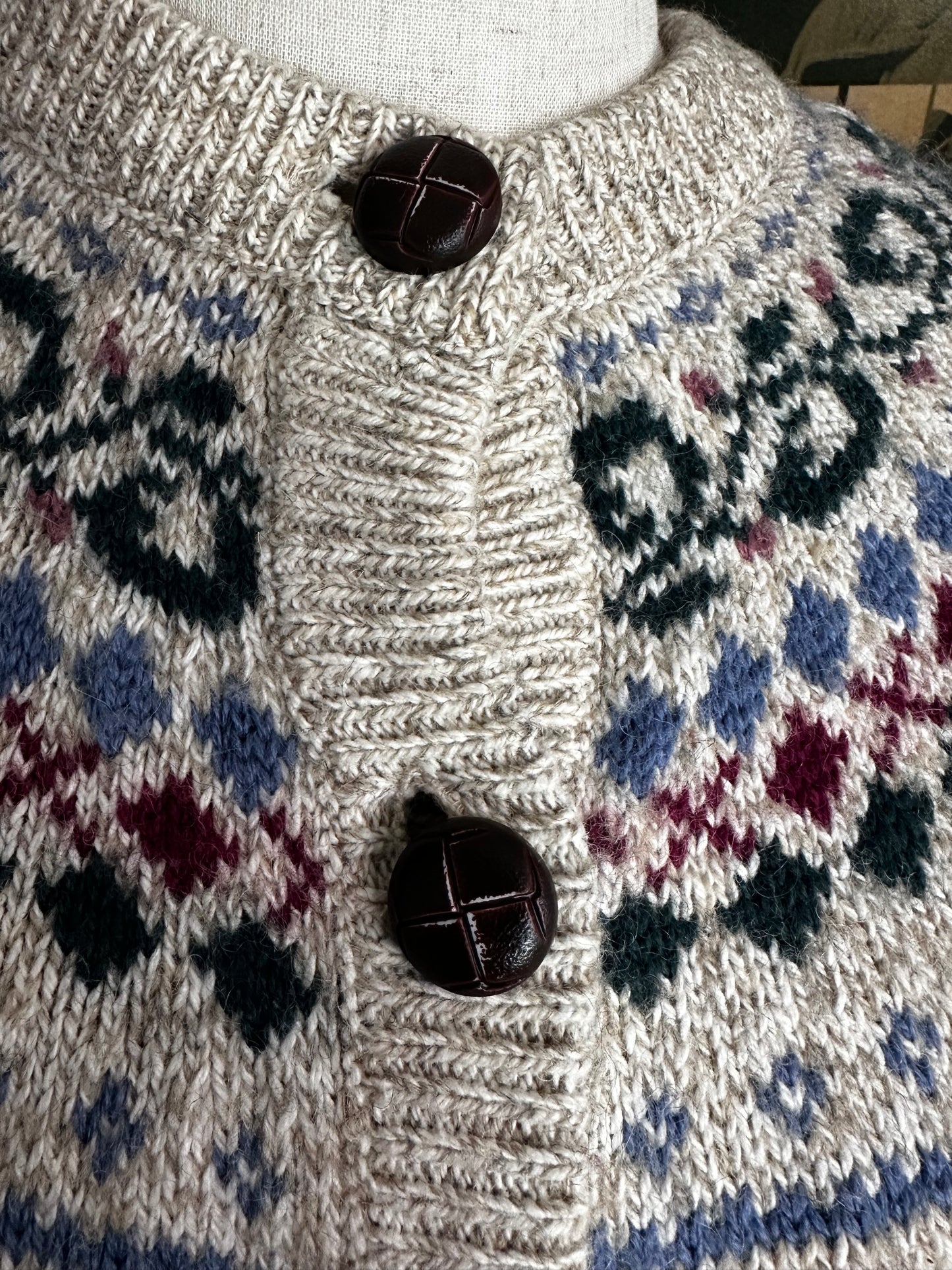 Vintage Northern Sweater/ Cardigan 80'/90'S