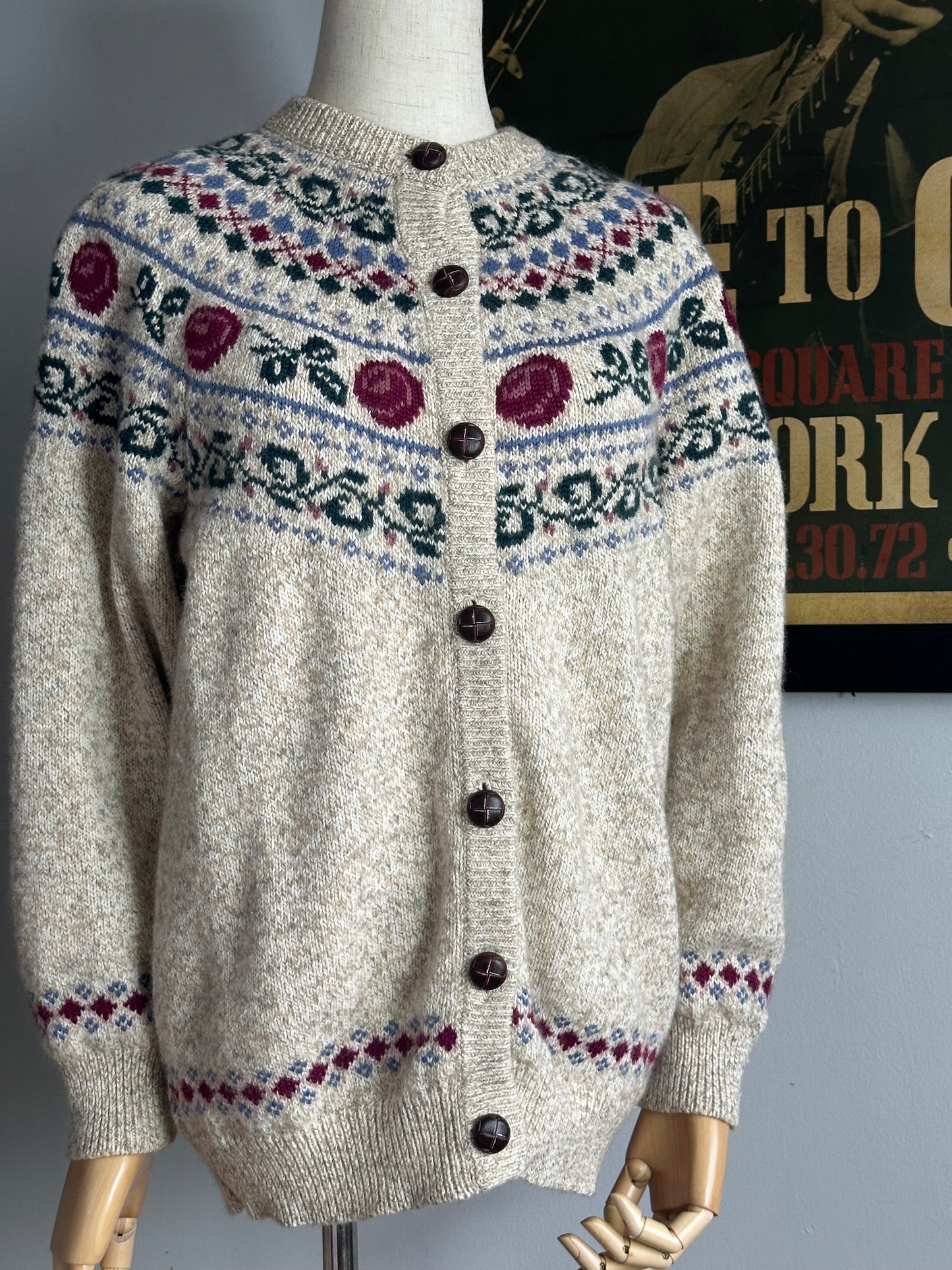 Vintage Northern Sweater/ Cardigan 80'/90'S